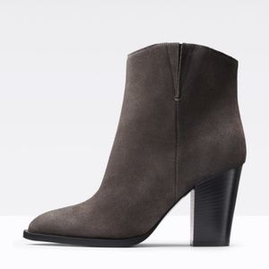 VINCE Erving Gray Suede Boots